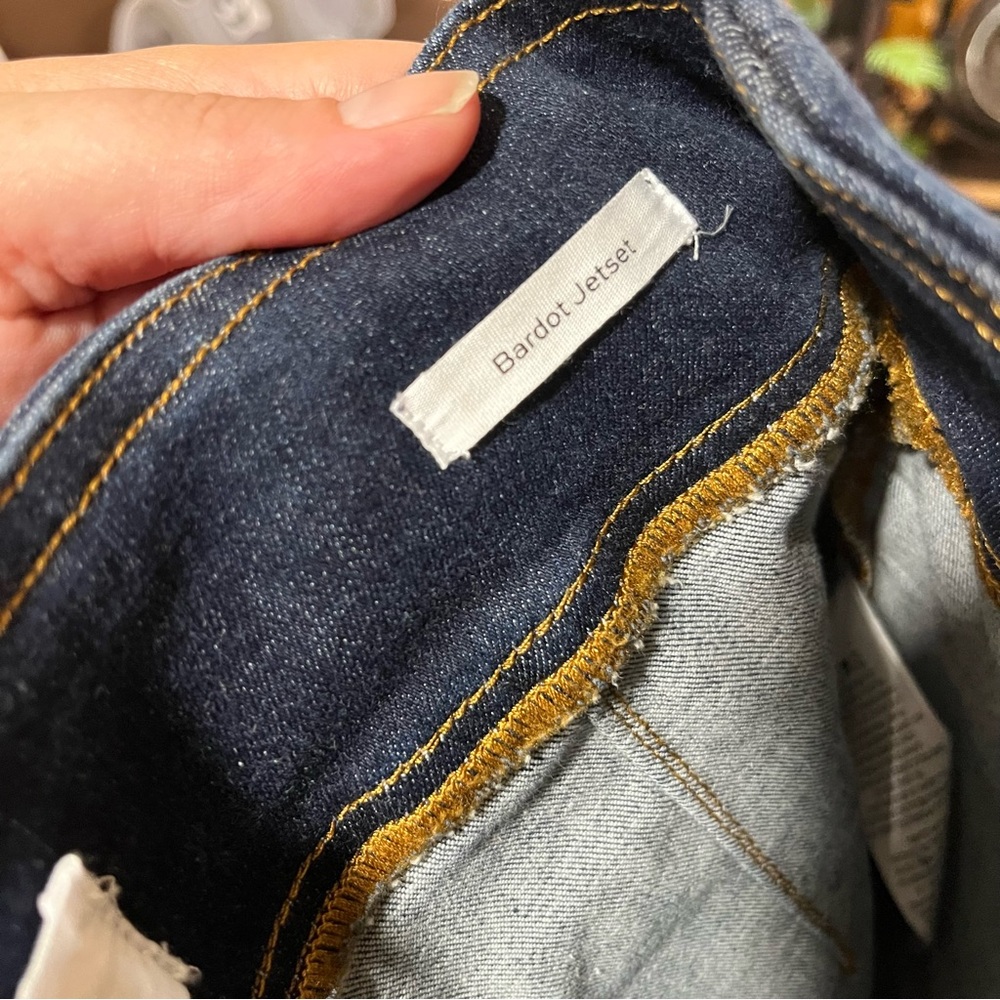 Frame The Bardot Jetset High Rise Flare Jeans in Blue - Picture 12 of 13